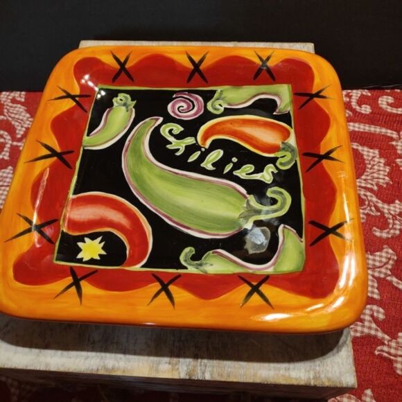 ๐โ8" Chilies Serving Plate.โC4 - Picture 3 of 3